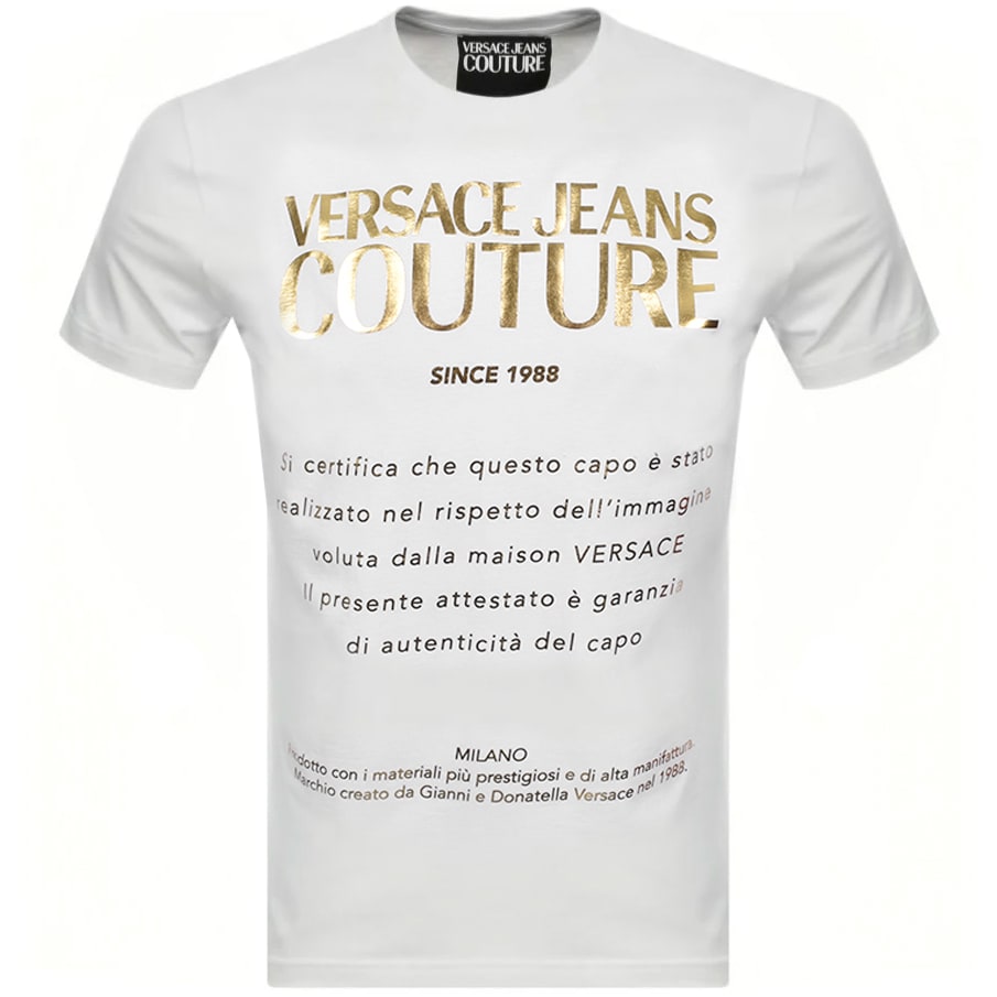 Alternative Image for ProductVersace Jeans Couture Foil T Shirt White1